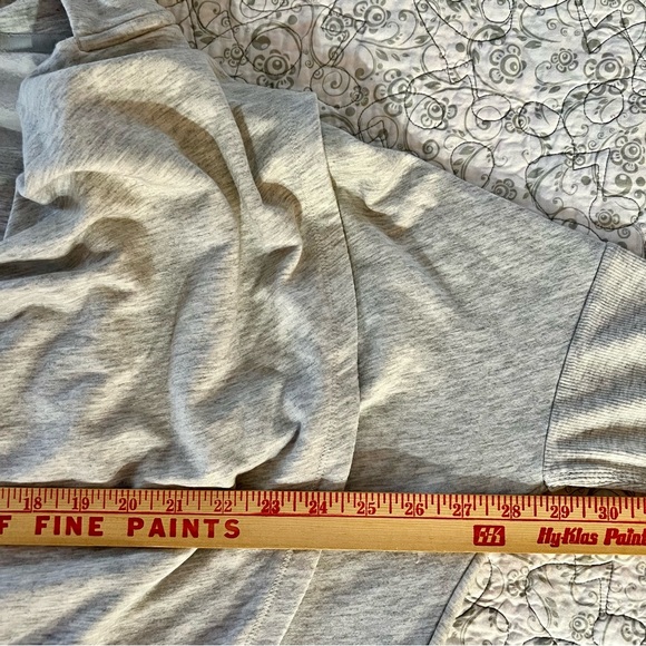 Athleta Purana Wrap Super Soft Heather Gray Cowl Neck Hooded Sweater - Picture 7 of 11